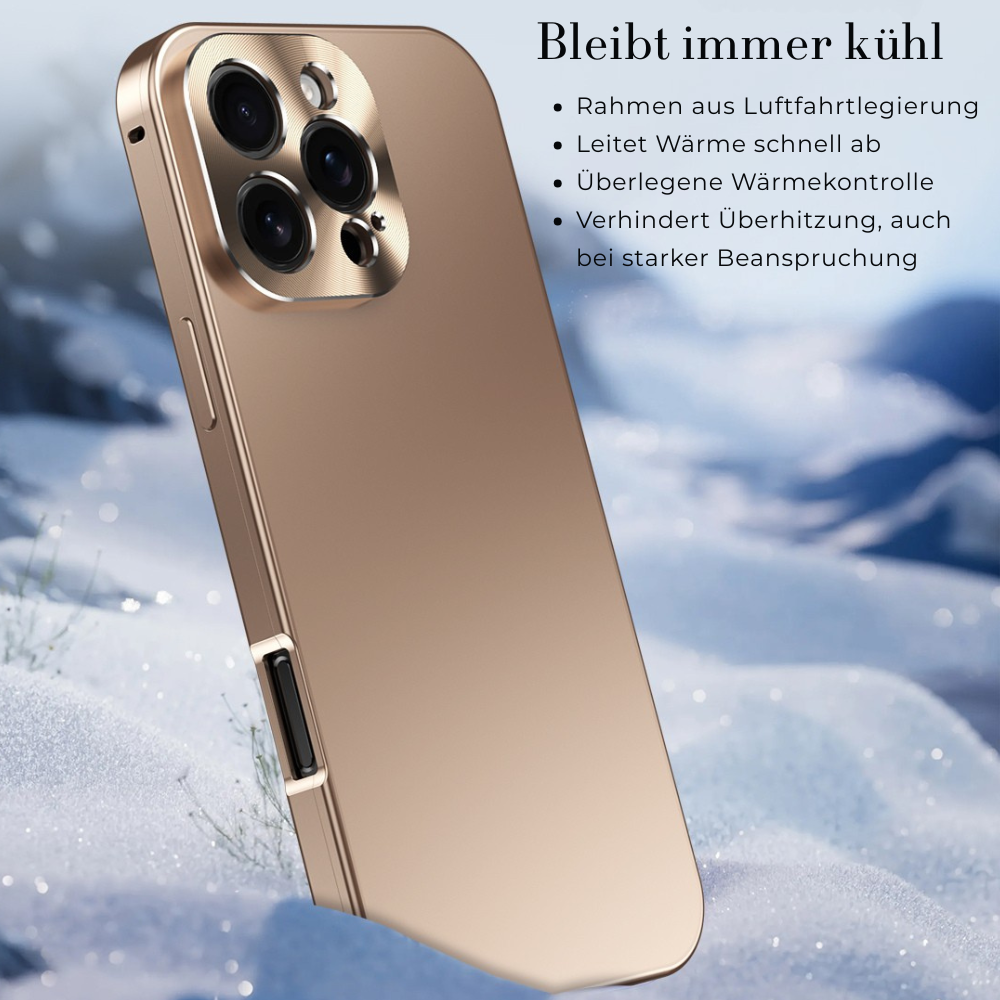 Luxury Shockproof Magnetic Phone Case - Slim Aluminum Frame with Full Lens Protection, Wireless Charging Compatible