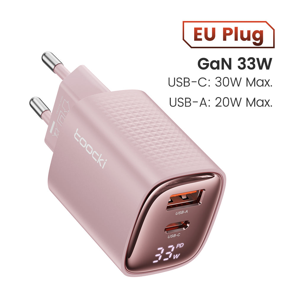 Premium Tech GaN USB Type C Charger 65W 45W PPS PD QC 4.0 | Fast Charger for Smartphones, Apple iPhone, Samsung, iOS & Android MacBook, Laptop, iPad, AirPods, Tablet, iOS,