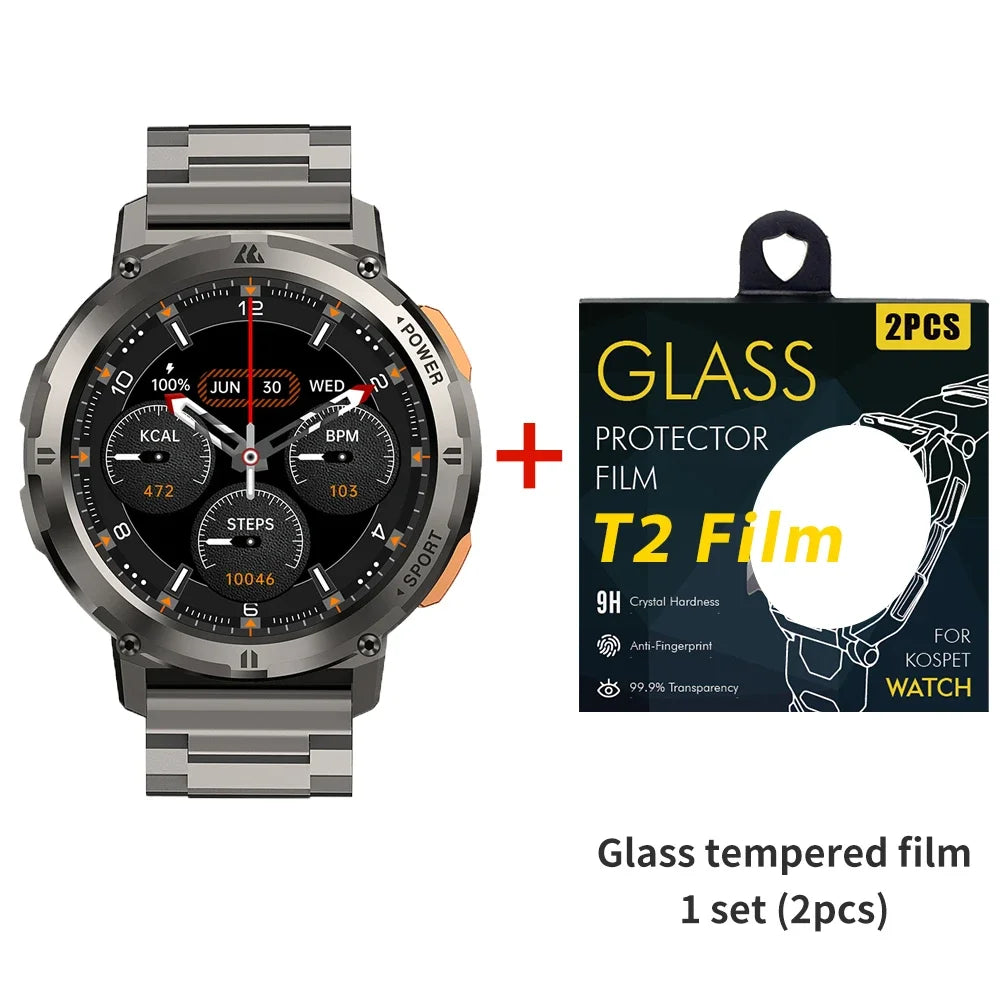 Premium Luxury 1.39" Bluetooth Call Smartwatch Men Sport Fitness Watches | IP68 Waterproof Smartwatch for Xiaomi Android iOS K52 - Keywords: Smartwatch, Sport, Fitness, Waterproof