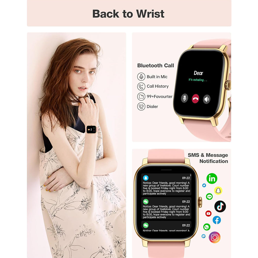 Premium High-Quality Voice Call Smartwatch for Men, Health Monitoring, IP68 Waterproof, Smart Notifications, Voice Assistant, Smartwatch for Women