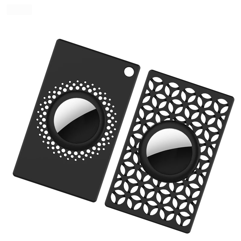 Premium Apple AirTag Brieftaschenhalter & Hülle, 2er Pack: Dünner AirTag Brieftaschenclip, Case für Apple Airtags, GPS-Tracker 