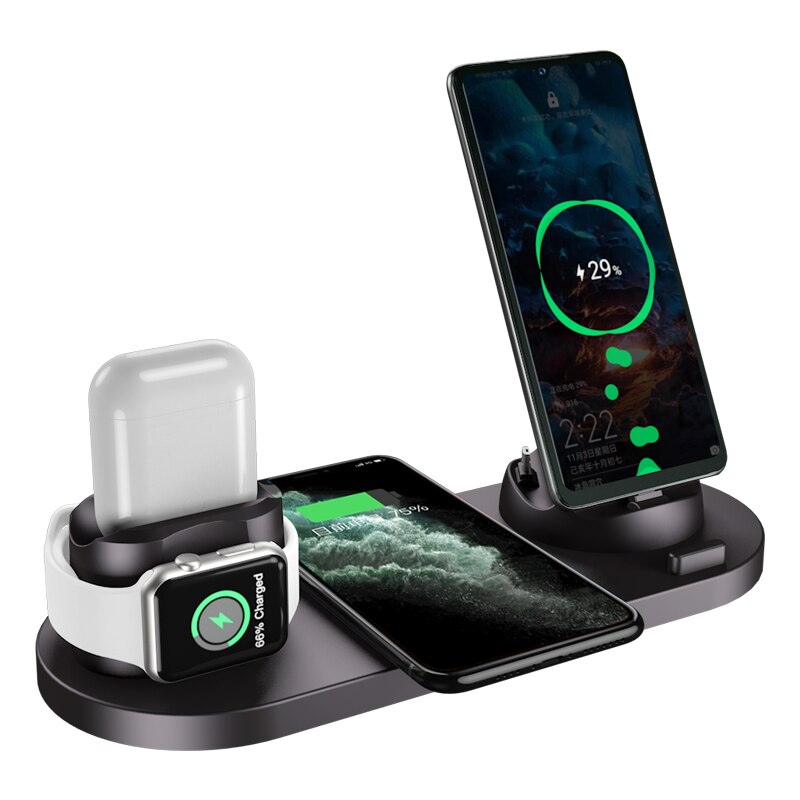 7-in-1 Ladestation Schnelle Kabellose Ladegerät | Schnellladestation Apple iPhone, Watch, AirPods, Samsung, Android Schnellladegerät Charging Station - Phone Heaven Zone