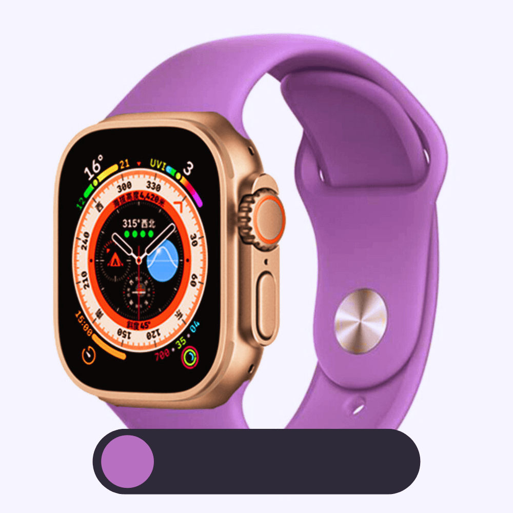 Hochwertiges Silikon-Loop-Band für die Apple Watch | Gummisport-Armband | Kompatibel mit der iWatch-Serie - Phone Heaven Zone